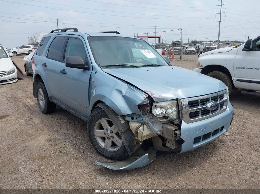 2008 Ford Escape Hybrid VIN: 1FMCU49H88KD64275 Lot: 39221828