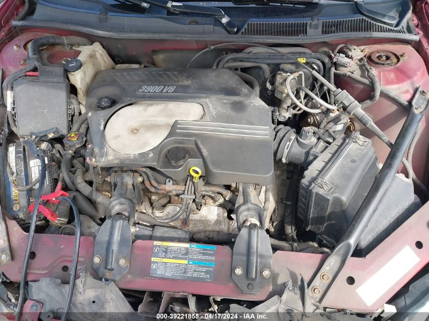 2006 Chevrolet Impala Lt VIN: 2G1WC581769183769 Lot: 39221855