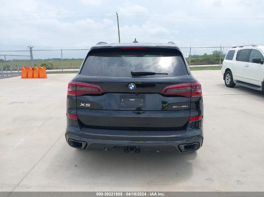 2023 BMW X5 xDrive40I VIN: 5UXCR6C02P9R93099 Lot: 39221905