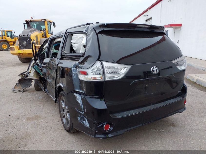 2015 Toyota Sienna Se 8 Passenger VIN: 5TDXK3DC3FS647190 Lot: 39221917