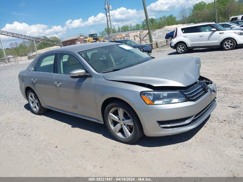 2013 Volkswagen Passat 2.5L Se VIN: 1VWBH7A34DC070220 Lot: 39221947