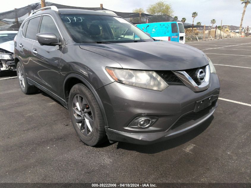 2016 Nissan Rogue Sl VIN: 5N1AT2MT3GC747740 Lot: 39222006