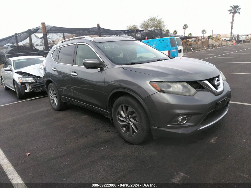 2016 Nissan Rogue Sl VIN: 5N1AT2MT3GC747740 Lot: 39222006