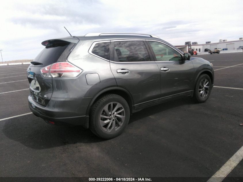 2016 Nissan Rogue Sl VIN: 5N1AT2MT3GC747740 Lot: 39222006