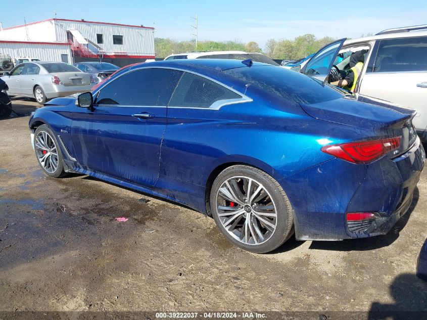 2018 Infiniti Q60 3.0T Red Sport 400 VIN: JN1FV7EL7JM630554 Lot: 39222037