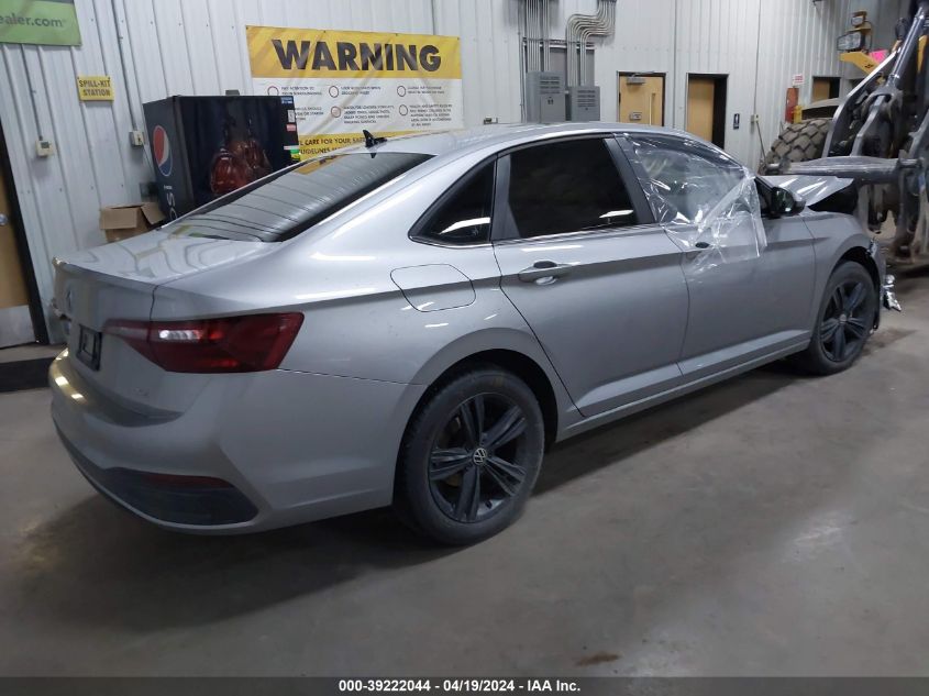 2022 Volkswagen Jetta 1.5T Se VIN: 3VW7M7BU9NM023810 Lot: 39222044