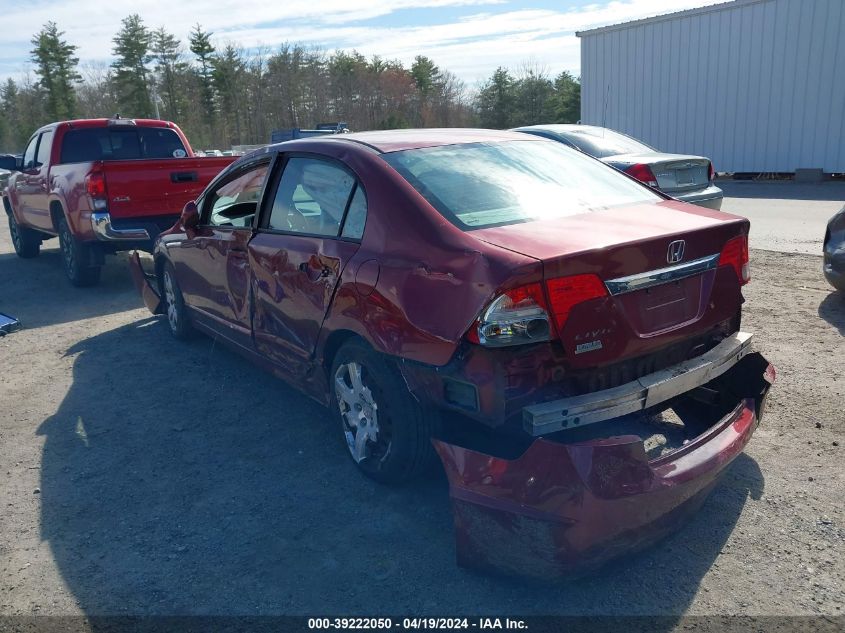 2009 Honda Civic Lx VIN: 19XFA16549E038528 Lot: 39222050