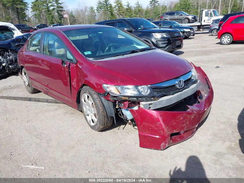 2009 Honda Civic Lx VIN: 19XFA16549E038528 Lot: 39222050