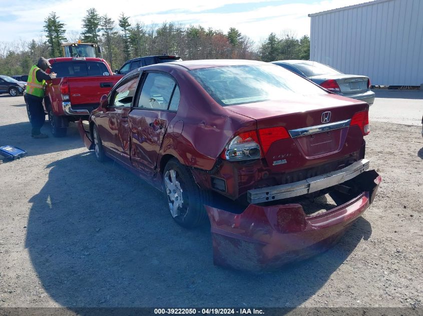2009 Honda Civic Lx VIN: 19XFA16549E038528 Lot: 39222050