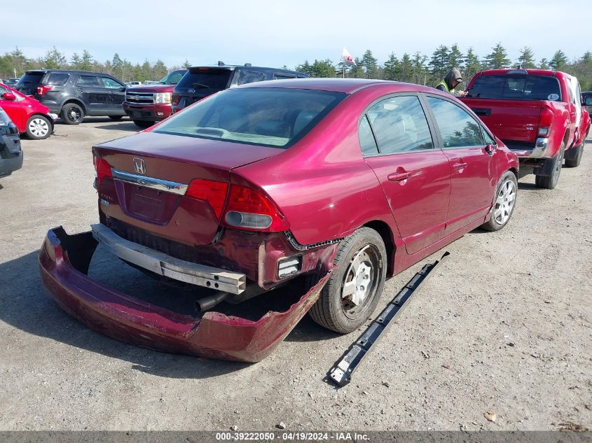 2009 Honda Civic Lx VIN: 19XFA16549E038528 Lot: 39222050