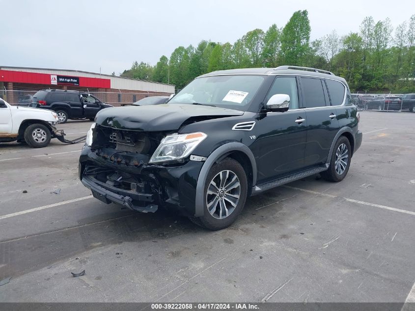 2020 Nissan Armada Sl 2Wd VIN: JN8AY2ND1L9106837 Lot: 39222058