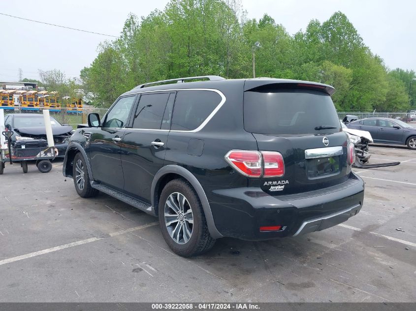 2020 Nissan Armada Sl 2Wd VIN: JN8AY2ND1L9106837 Lot: 39222058