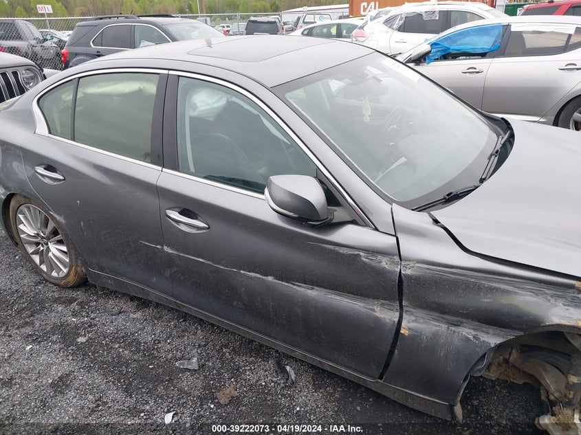 VIN JN1EV7BPXMM705044 2021 INFINITI Q50 LUXE
