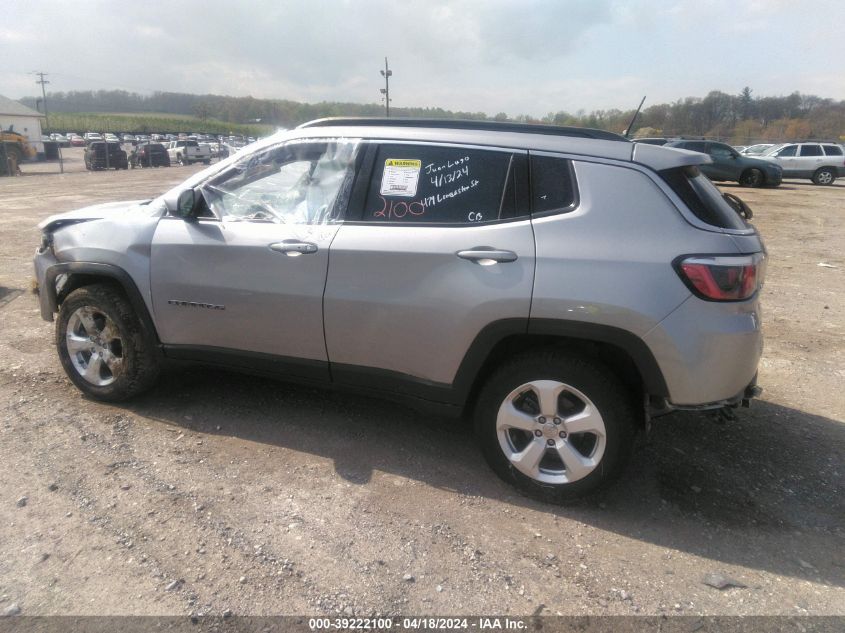 2018 Jeep Compass Latitude 4X4 VIN: 3C4NJDBB8JT392707 Lot: 39222100