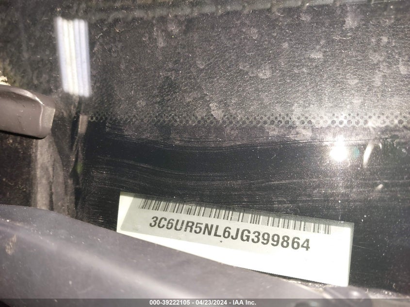 2018 RAM 2500 LARAMIE - 3C6UR5NL6JG399864