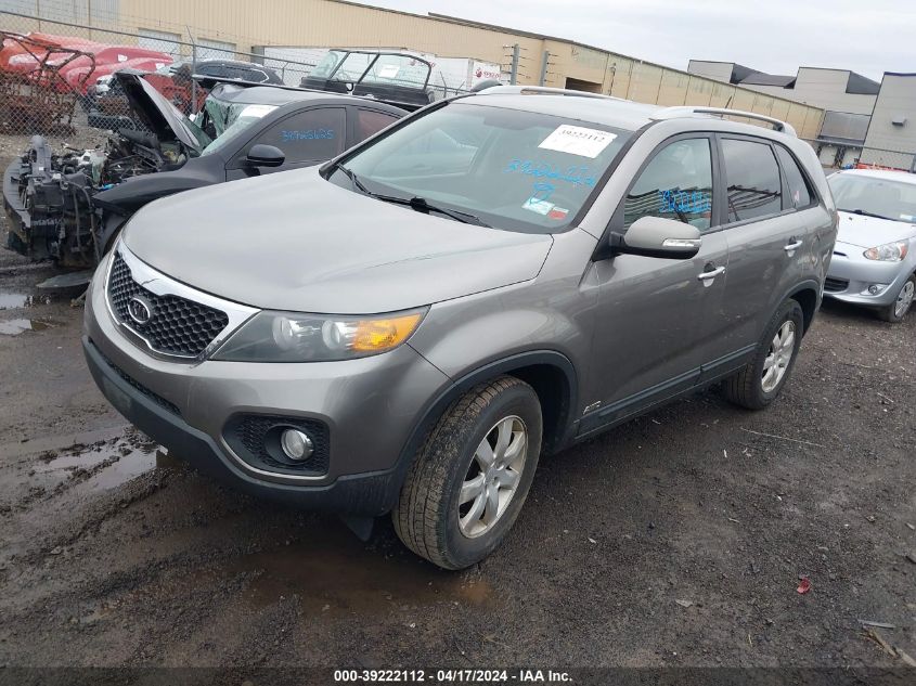 2011 Kia Sorento Lx VIN: 5XYKTCA15BG154676 Lot: 39222112