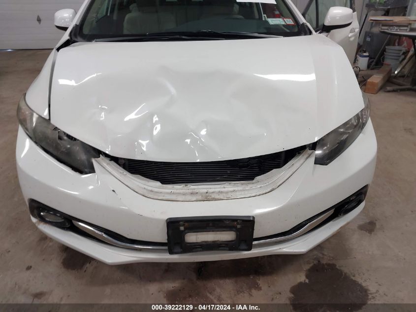 2013 Honda Civic Ex-L VIN: 19XFB2F9XDE021456 Lot: 39222129