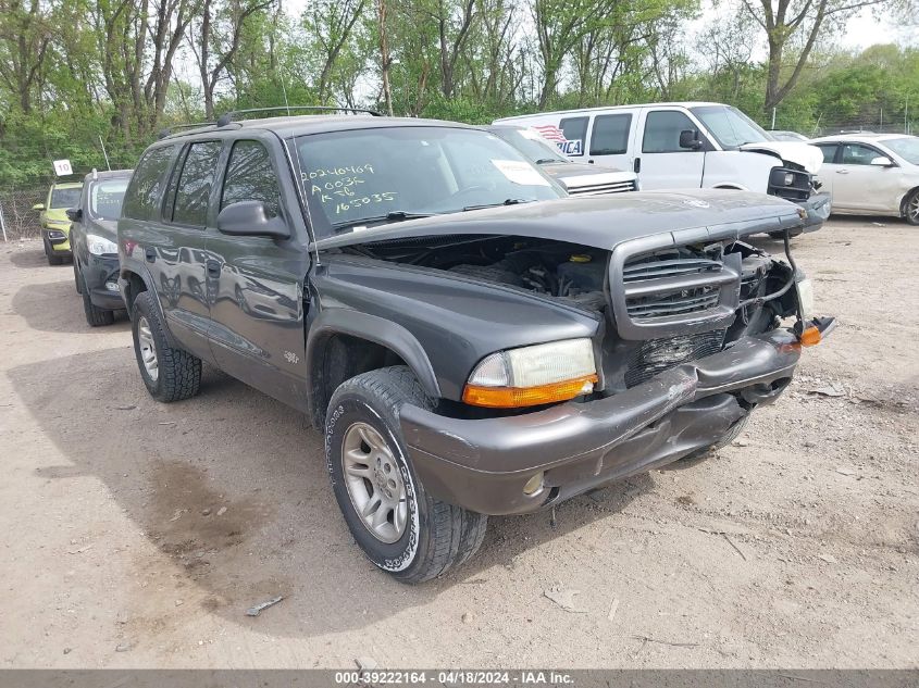 2002 Dodge Durango Sport VIN: 1B4HS38N32F165035 Lot: 39222164