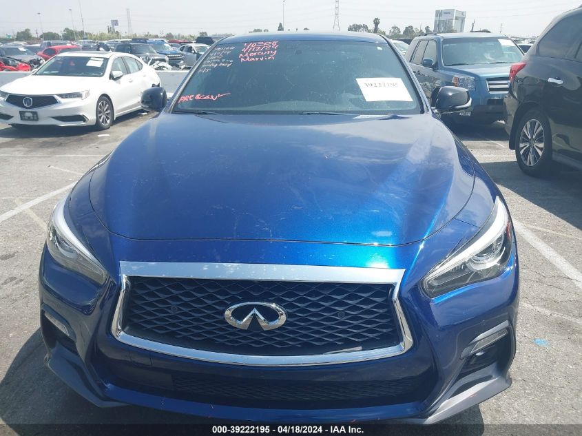 2019 Infiniti Q50 3.0T Red Sport 400 VIN: JN1FV7APXKM780197 Lot: 39222195