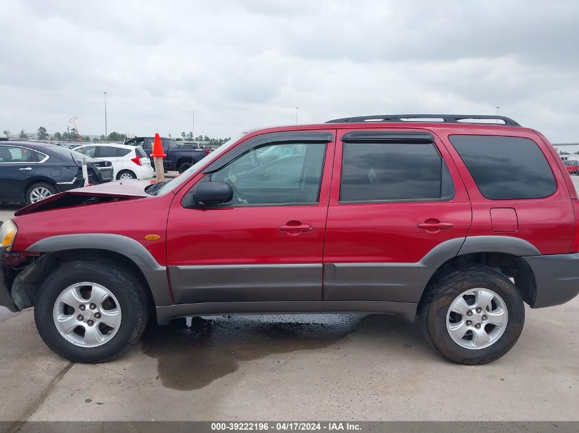 2003 Mazda Tribute Lx V6 VIN: 4F2CZ041X3KM53282 Lot: 39222196