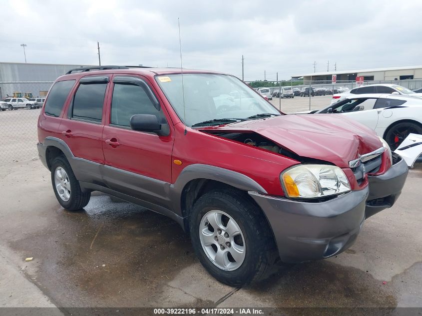 2003 Mazda Tribute Lx V6 VIN: 4F2CZ041X3KM53282 Lot: 39222196