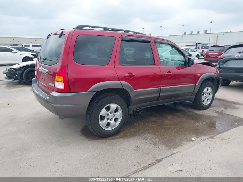 2003 Mazda Tribute Lx V6 VIN: 4F2CZ041X3KM53282 Lot: 39222196