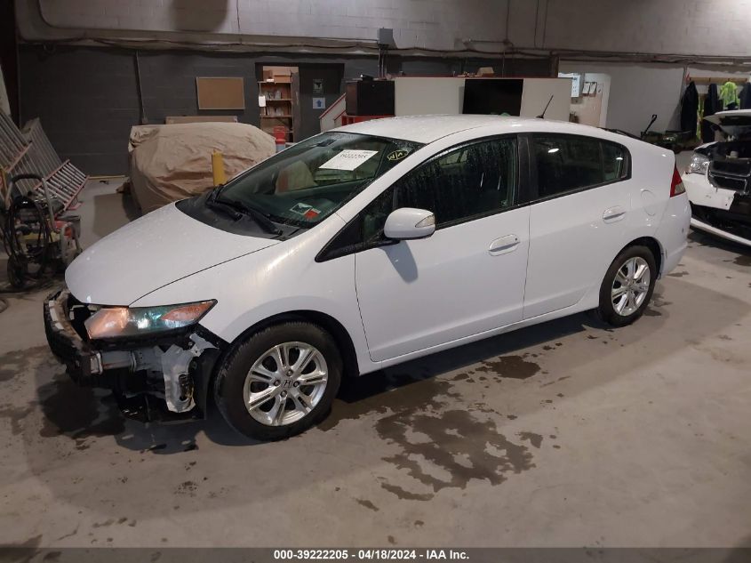 2010 Honda Insight Ex VIN: JHMZE2H79AS004686 Lot: 39222205