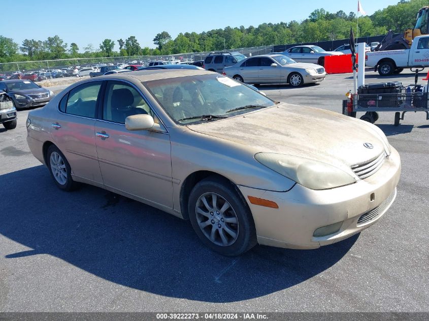 2004 Lexus Es 330 VIN: JTHBA30G945026902 Lot: 39222273