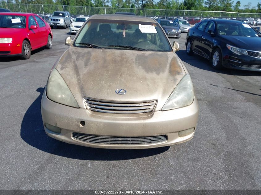 2004 Lexus Es 330 VIN: JTHBA30G945026902 Lot: 39222273
