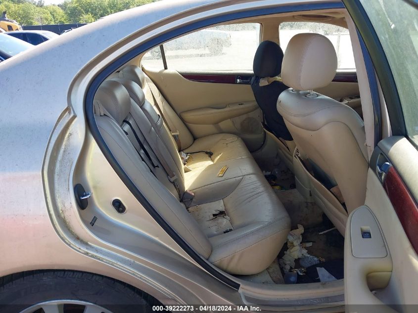 2004 Lexus Es 330 VIN: JTHBA30G945026902 Lot: 39222273