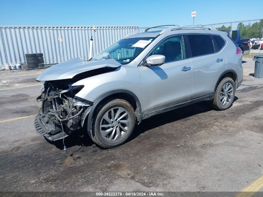 2015 Nissan Rogue Sl VIN: 5N1AT2MV2FC849188 Lot: 39222278