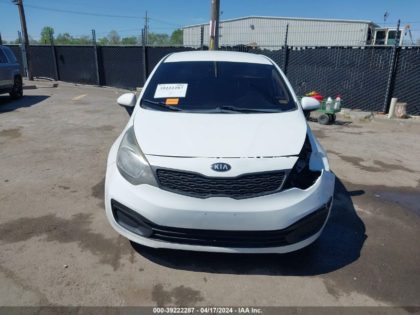 2014 Kia Rio Lx VIN: KNADM4A33E6371774 Lot: 39222287