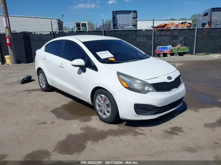 2014 Kia Rio Lx VIN: KNADM4A33E6371774 Lot: 39222287