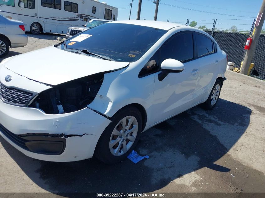 2014 Kia Rio Lx VIN: KNADM4A33E6371774 Lot: 39222287