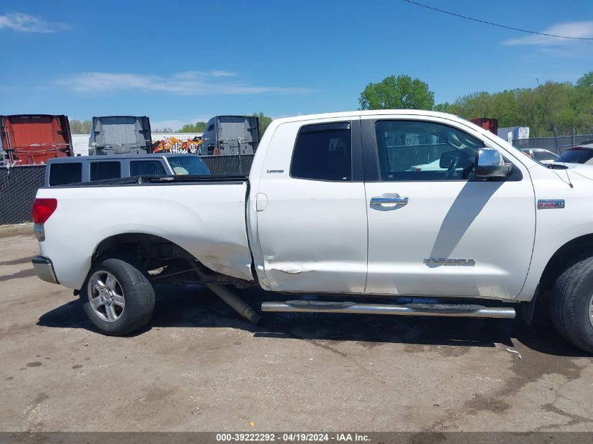 2007 Toyota Tundra Limited 5.7L V8 VIN: 5TFBV58157X023330 Lot: 39222292