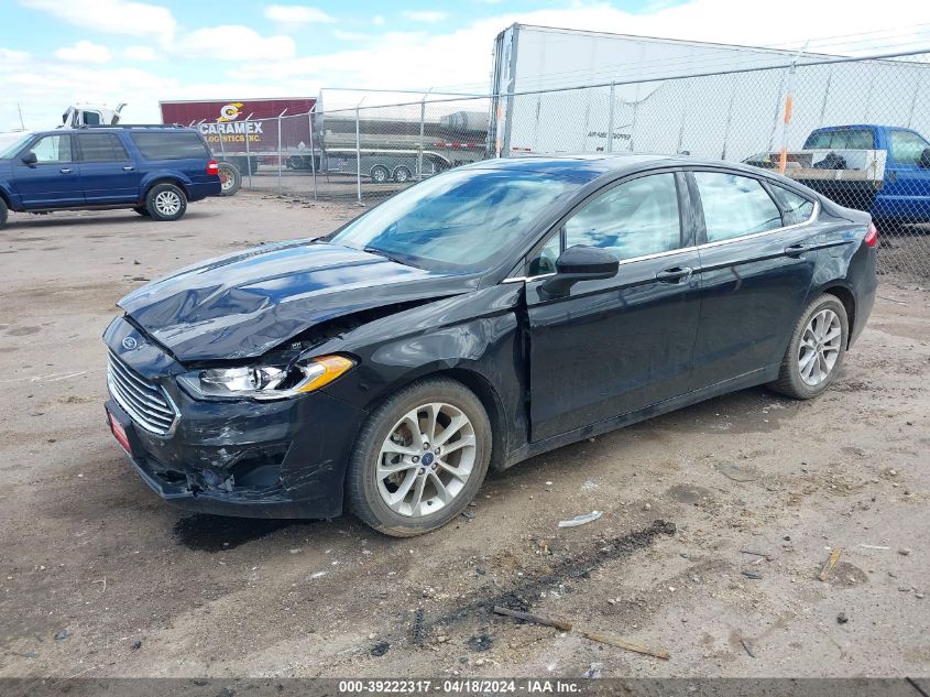 2020 Ford Fusion Se VIN: 3FA6P0HD1LR162601 Lot: 39222317