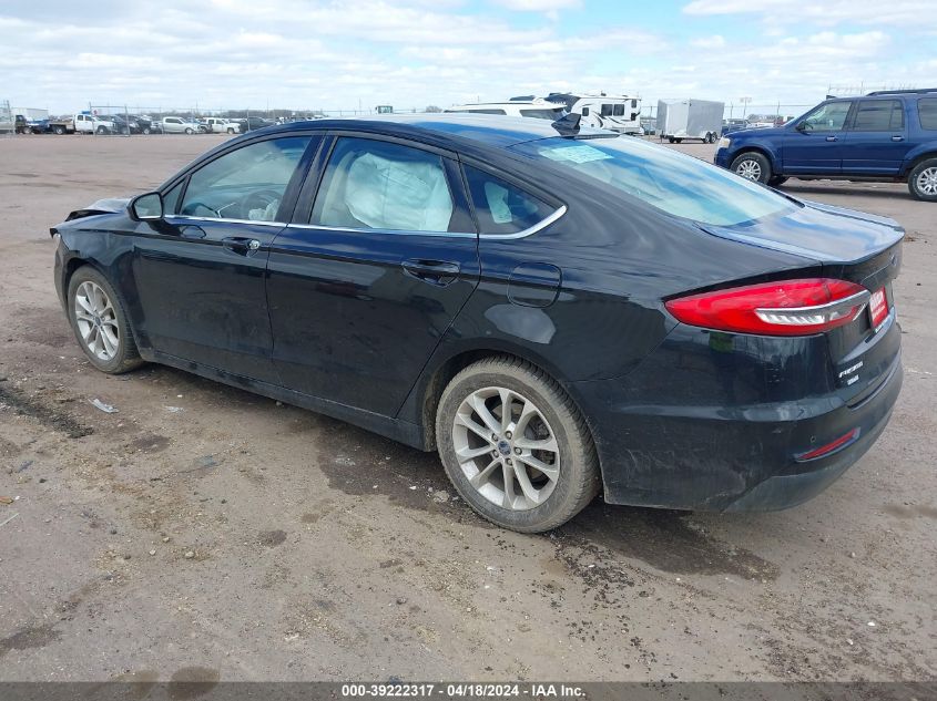 2020 Ford Fusion Se VIN: 3FA6P0HD1LR162601 Lot: 39222317