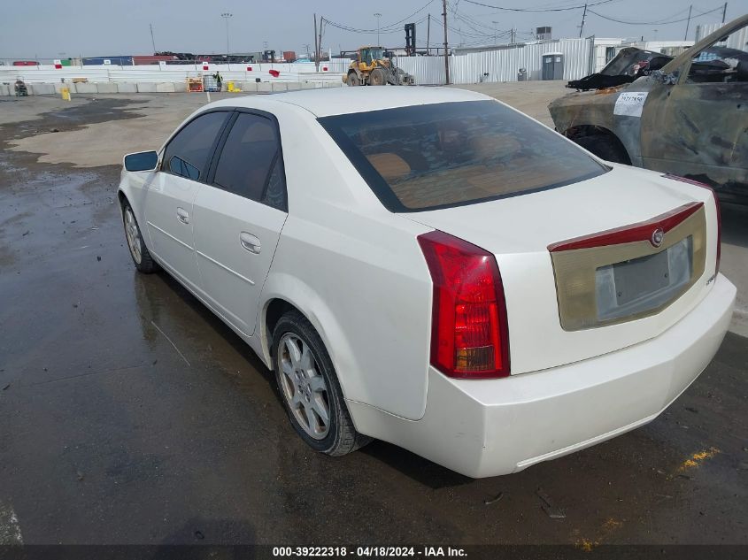 2003 Cadillac Cts Standard VIN: 1G6DM57N030163324 Lot: 39222318