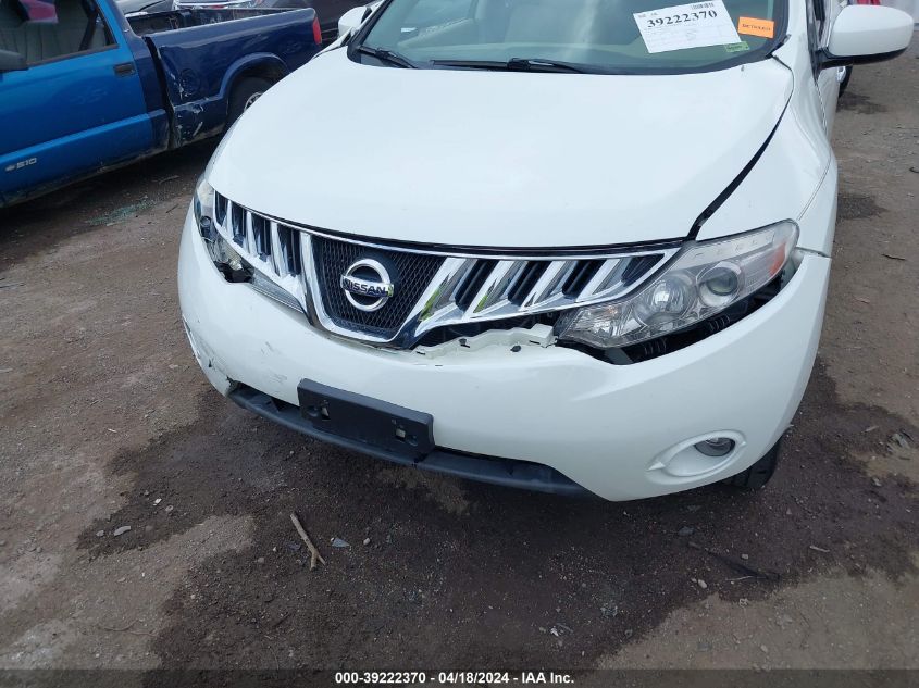 2009 Nissan Murano Sl VIN: JN8AZ18W99W135310 Lot: 39222370