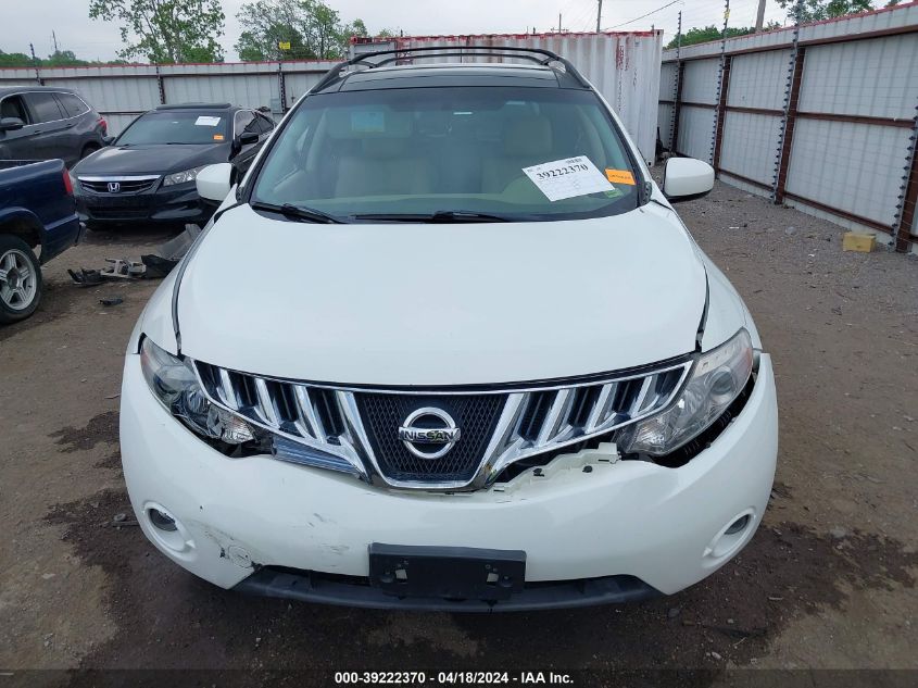 2009 Nissan Murano Sl VIN: JN8AZ18W99W135310 Lot: 39222370