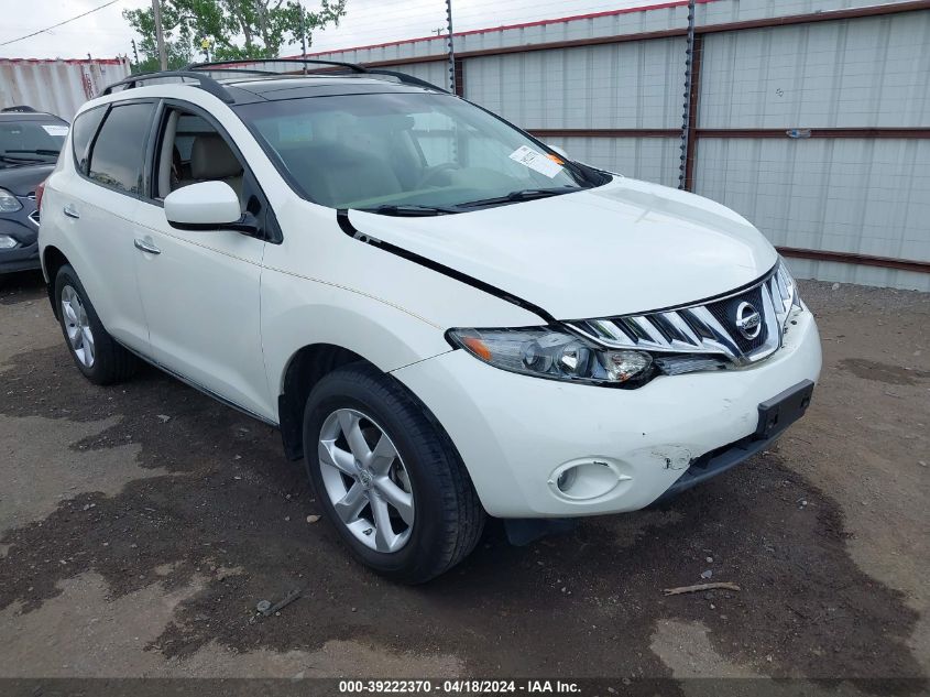 2009 Nissan Murano Sl VIN: JN8AZ18W99W135310 Lot: 39222370