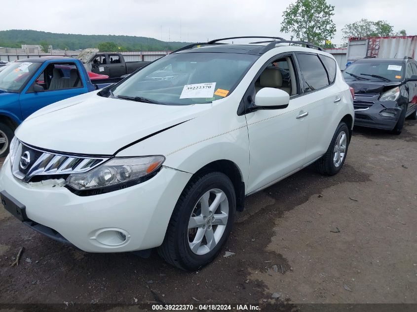 2009 Nissan Murano Sl VIN: JN8AZ18W99W135310 Lot: 39222370