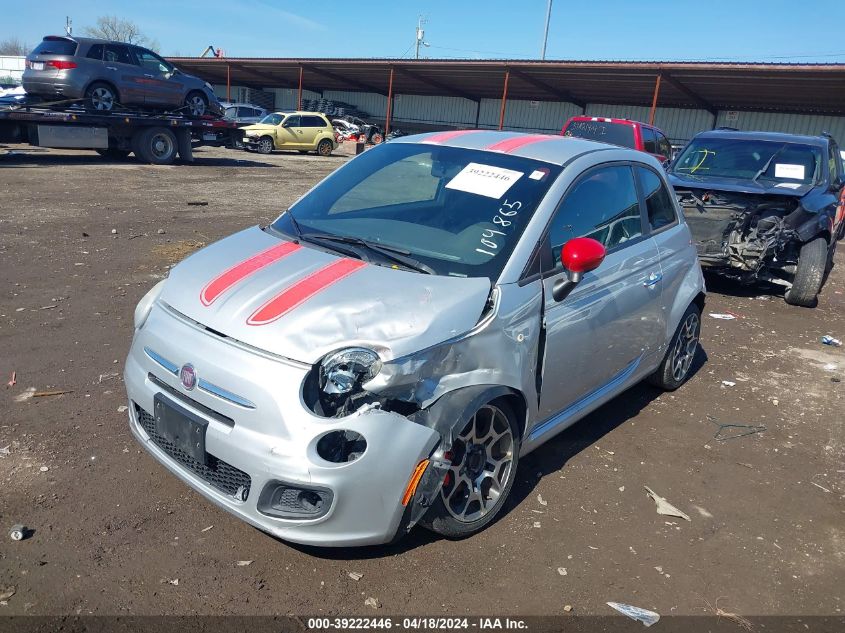 2012 Fiat 500 Sport VIN: 3C3CFFBR0CT104865 Lot: 39222446