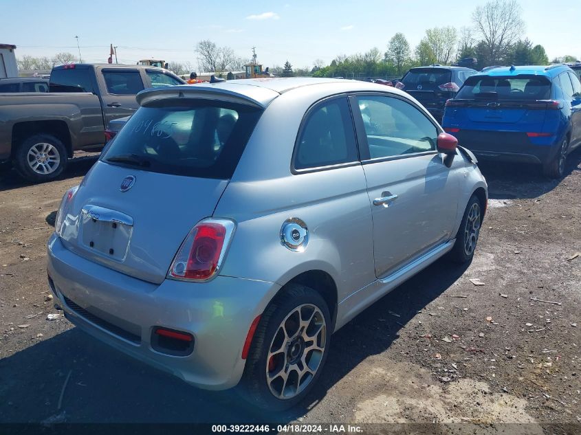 2012 Fiat 500 Sport VIN: 3C3CFFBR0CT104865 Lot: 39222446