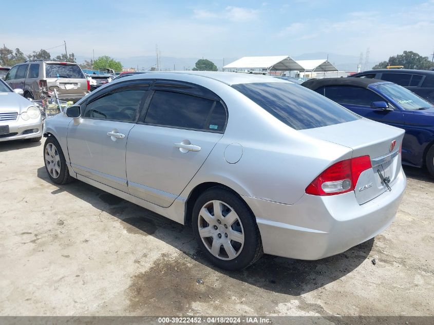 2009 Honda Civic Lx VIN: 2HGFA16599H334943 Lot: 39222452