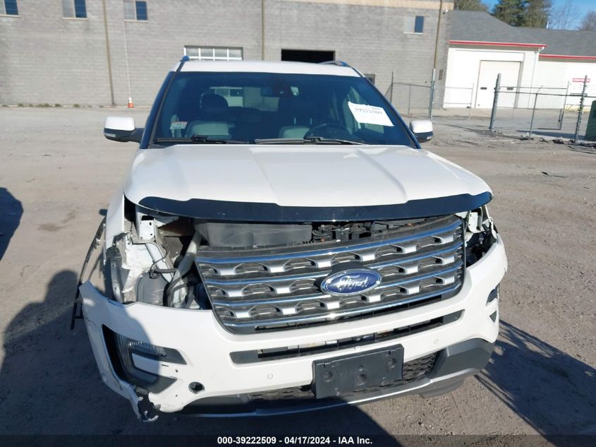 2016 Ford Explorer Limited VIN: 1FM5K8F81GGB68576 Lot: 39222509