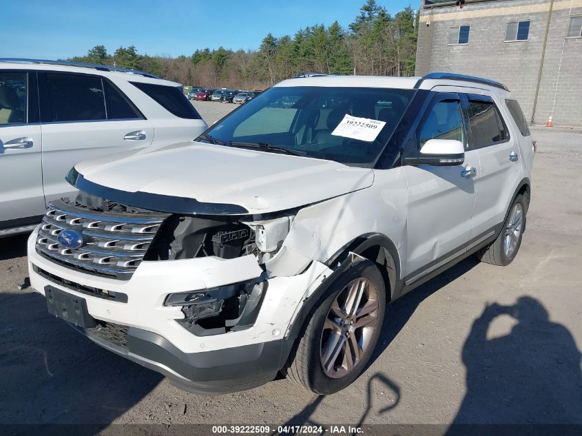 2016 Ford Explorer Limited VIN: 1FM5K8F81GGB68576 Lot: 39222509