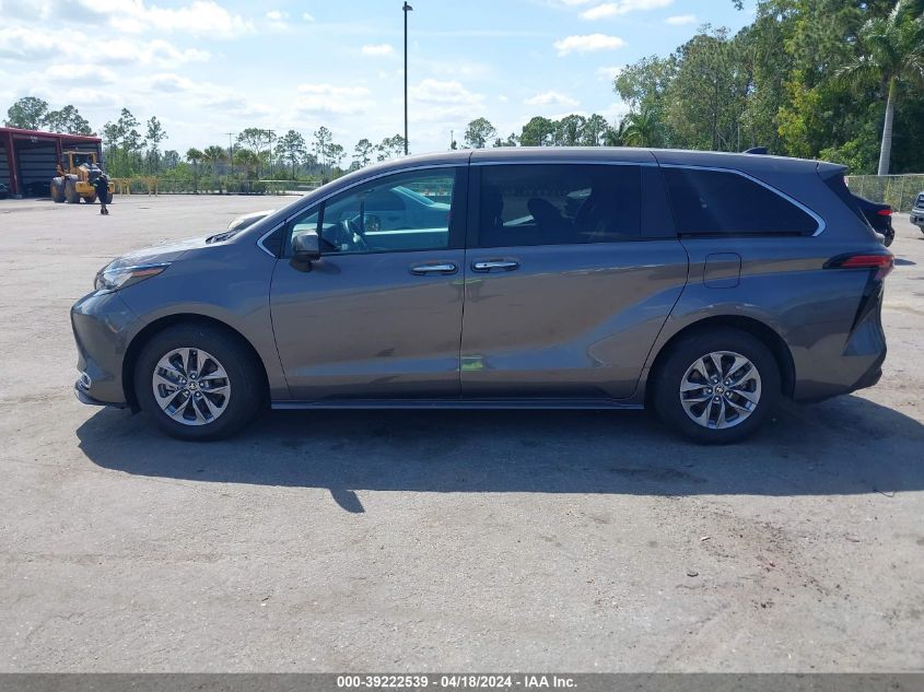 2022 Toyota Sienna Xle VIN: 5TDYRKEC4NS125210 Lot: 39222539