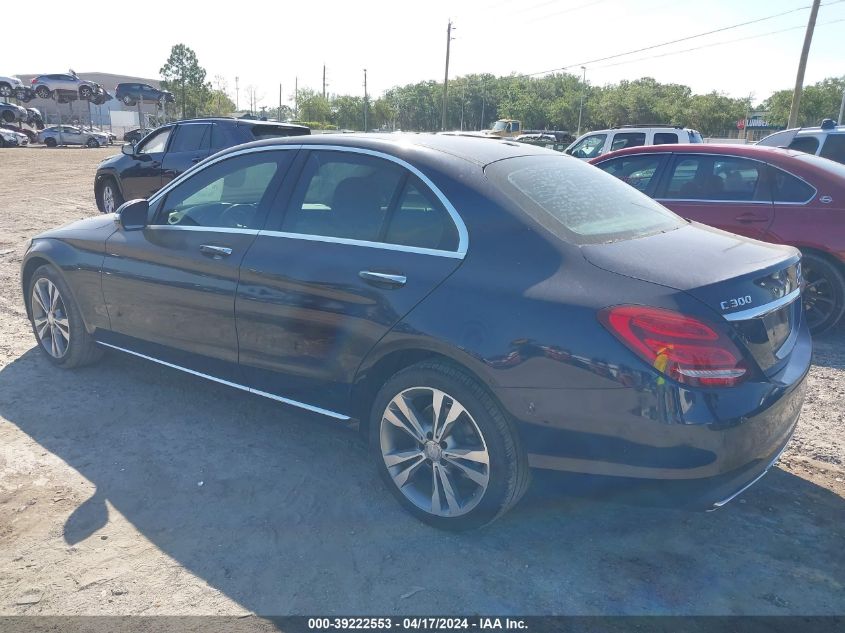 55SWF4KB6FU039151 | 2015 MERCEDES-BENZ C 300