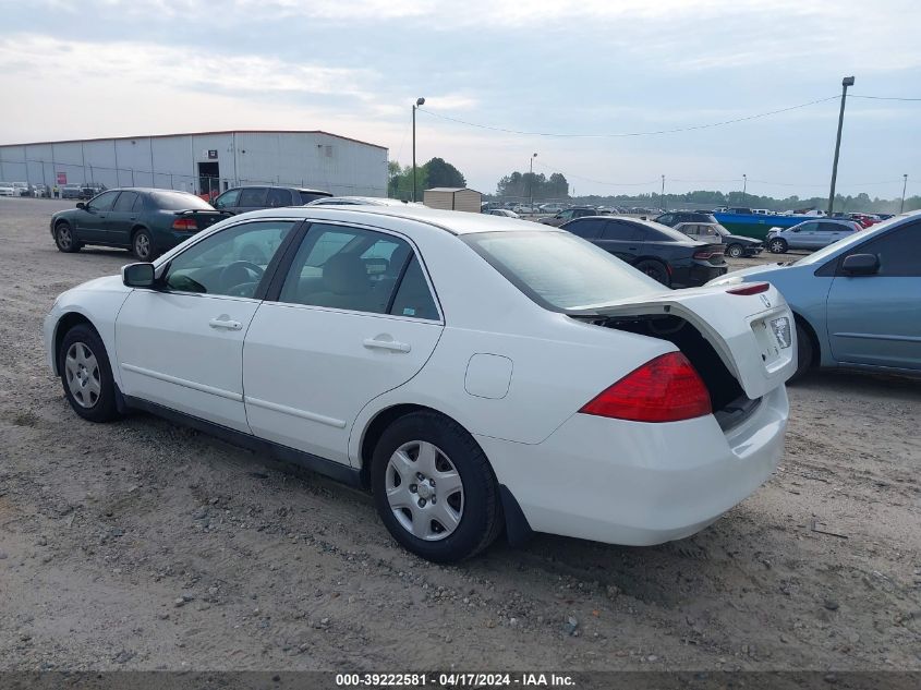 2006 Honda Accord 2.4 Lx VIN: 3HGCM56466G707778 Lot: 39222581